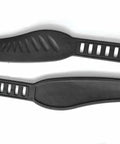 Pair Of Heavy Duty Long Pedal Straps For Most Exercise Bikes Fits Most Pedals Two Inch Wide By Twelve And A Half Inch Long Universal Aftermarket Replacement Adjustable And Durable For Home Gyms And Commercial Cycles displayed on a white background.