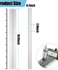 18 Inch Stainless Steel Piano Hinge Set, 2 Pack Continuous Hinge For Cabinets And Doors, Heavy Duty 304 Stainless With Zinc Coated Finish, Rustproof Silver, Built To Last D I Y Project Hardware, 18-inch hinge dimensions
