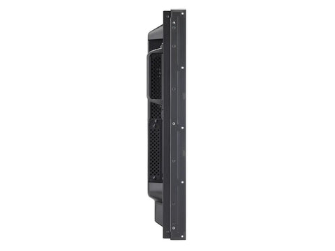 Forty Six Inch Led Commercial Display Serving Up Crisp Full Hd Video With Badass Industrial Frame side view showing durable design.