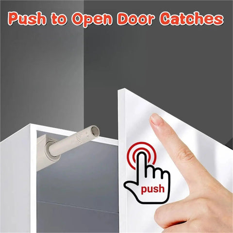 Push To Open Cabinet Catches With Magnetic Latch 20 Pack Quiet Close Invisible Handle Easy Install Furniture Hardware Accessory