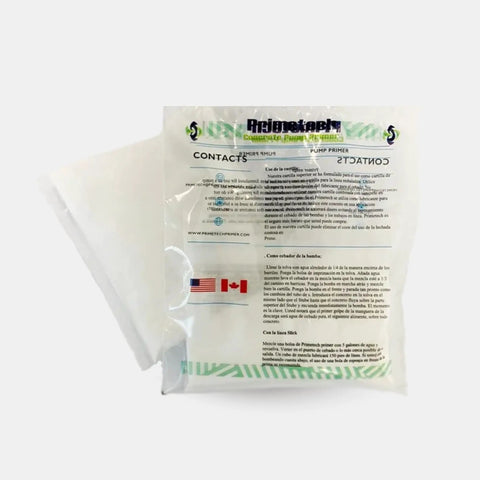 Back view of packaging for Concrete Pump Primer That Keeps Pour Sessions Flowing Smoothly, Boss Level Performance, Quick Acting Formula