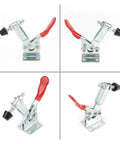 Heavy Duty Quick Release Toggle Clamp 90kg Iron Horizontal Workholding Clamp, durable, corrosion-resistant design for workshops