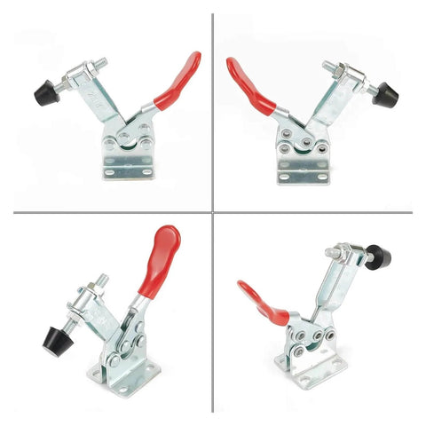 Heavy Duty Quick Release Toggle Clamp 90kg Iron Horizontal Workholding Clamp, durable, corrosion-resistant design for workshops