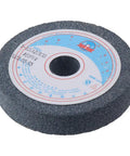 Premium 4 Inch Bench Grinding Wheel Crafted From Aluminum Oxide And Ceramic Grit For Tough As Nails Surface Polishing Buffing And Metal Finishing On Garage Workshop Machines, showing a close-up view.