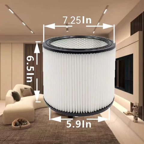 All In One Wet Dry Vacuum Filter Kit 90304 90585 For 5 Gallon And Up Vacuums, Includes 90304 Filter, Two 90585 Foam Sleeve Filters, And Lid