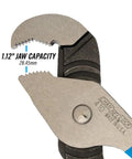 Parrot Nose Tongue And Groove Pliers 410 with Double Tongue And Groove 9 1/2 Inch Length And 1 1/8 Inch Jaw close-up view