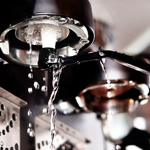Espresso machine being cleaned with 14 Piece Coffee Grinder And Espresso Machine Cleaning Brush Set With Stainless Steel Straw Brushes