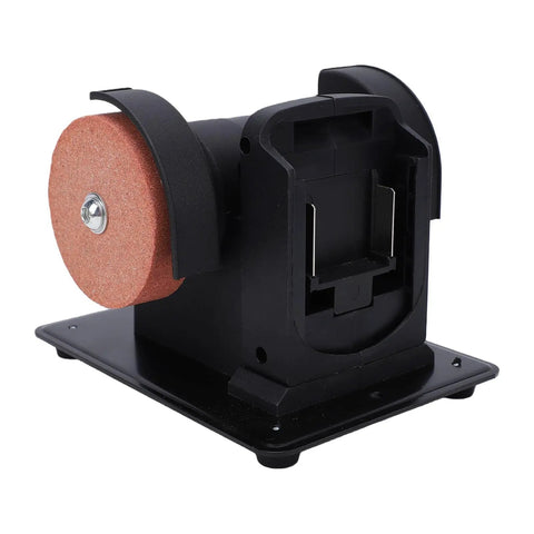 Kick Some Rust Off With This Cordless Mini Bench Grinder Featuring Dual Coarse And Fine Grind Wheels Li Battery Powered compact design with grit wheel.