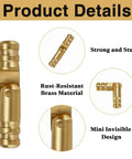 Brass Barrel Hinges 270 Degree Concealed 4 X 20 Mm showing strong brass design and rust-resistant features.