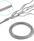 Stainless Steel Wire Rope 316 Marine Grade 7x7 Cable For Railing Decking Boat And Marine Hardware Heavy Duty Cable Kit Coiled View