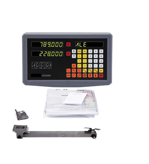 Two Axis DRO Digital Readout For Milling Lathe Grinder And CNC Tools, showcasing display and scale encoder 0.005mm resolution