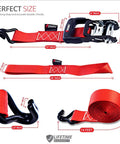 Heavy Duty Ratchet Straps That Mean Business With 1500 Lbs Working Load And 4500 Lbs Break Strength Rubber Coated Double J Hooks