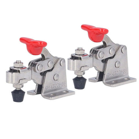Fast Release Vertical Toggle Clamp For Woodworking, Quick Release Hold Down Clamp, Adjustable Opening, 150 Lb Capacity, side view