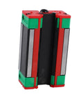 Built Right Heavy Duty Steel Linear Motion Guide Sliders 2Pcs 20Mm Hgh20Ca Rail Blocks, featuring red and green accents with smooth gliding surface.