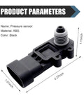 Built Tough Fuel Tank Pressure Sensor Plug And Play Evap Vapor Gauge Compatible With Chevy Buick Cadillac Gm Delphi Third Gen Engine Management Straight Drop In Smooth Running Auto Part, black ABS sensor, 2.27 x 1.01 x 1.13 inches.