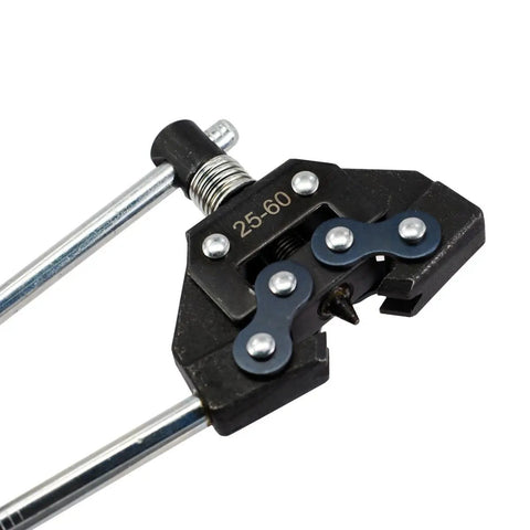 Close-up view of Roller Chain Breaker Detacher Cutter Splitter Tool For Chain Sizes 25 35 41 40 50 60 415H 428H 520 530