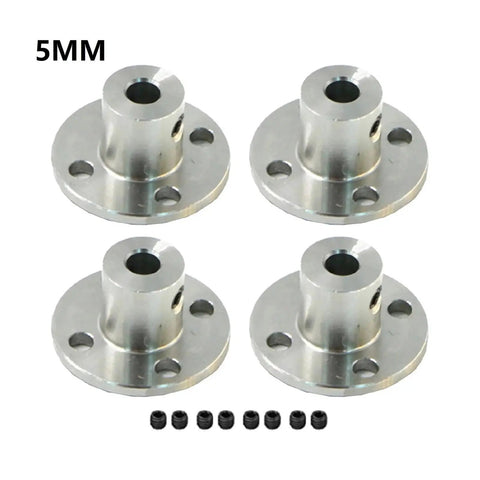 Heavy Duty 4 Pack Flange Coupling Kit Precision Motor Shaft Connector Quick Swap Stepper Mount Adapter 5MM size with screws