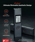 Compact Rechargeable Digital Laser Distance Meter With Backlit Display Delivers Quick 0.2 Second Measurements And Pinpoint One Sixteenth Inch Accuracy Up To 131 Feet One Button Operation Pocket Friendly Dope Tool, black