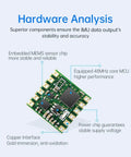 9 Axis Vibration Inclinometer Sensor With Acceleration Gyro Angle And Digital Compass Kalman Filtering For Arduino And Raspberry Pi Precision Tilt For Pitch Roll And Yaw With 0.05 Degree Static XY Accuracy And 0.1 Degree Dynamic Range 0.2-200 Hz, IMU PCB