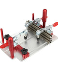 Router Table Coping Sled With Rail Safety Clamp And Aluminum Alloy Build, 144.5mm Clamping Width, 90 Degree Cutting Angle