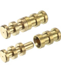 Genuine Brass Table Leaf Dowel Pins 10 Pack Solid Bolt Sleeve Connectors For Furniture Fixes Heavy Duty Alignment Hardware.