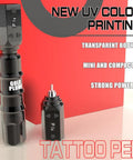 Wireless Tattoo Pen Kit For Beginners With 10 Tattoo Needles And 5 Ink Colors, complete cordless tattoo machine set display