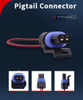 VEHICODE engine coolant temperature sensor (ECT) with blue boot and two-pin connector