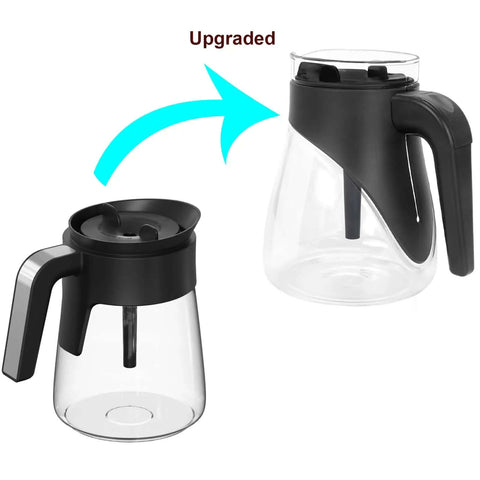 60 Oz Glass Coffee Carafe Replacement For Ninja Coffee Makers, Heat Resistant Borosilicate Glass, 12 Cup Capacity, upgraded design