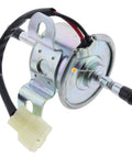 Right As Rain Aftermarket 12V Electric Fuel Pump With White Plug Am876266 Am876207 compatible with John Deere tractors close-up view.