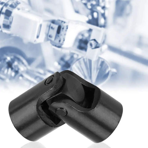 Motor Shaft Coupling Universal Joint Connector U Joint Coupler 12mm ID 24mm OD Heavy Duty Metal Linkage For CNC Robots And DIY Projects Versatile Shaft Coupler black metal universal joint coupler for angled shaft connection