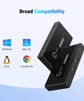 USB Switcher for Two Computers Share Four USB 2.0 Peripherals With One Button Swap Hub compatibility with multiple OS