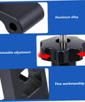 Close-up of Woodworking T Track Hold Down Clamp With Quick Act Pressure Plate details, showcasing aluminum alloy, rotatable adjustment, and fine workmanship.