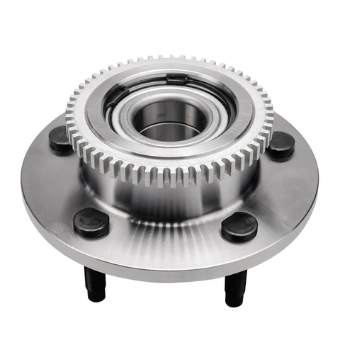 Front Wheel Hub And Bearing Assembly Pair For 2000 2001 Dodge Ram 1500 2WD 5 Lug 2 Piece Replacement With Tone Ring ABS Compatible