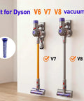 Image of 2 Dyson V6 V7 V8 vacuums with pre filters, compatible with DC58 DC59, showcasing replacement pre filters for Dyson series.