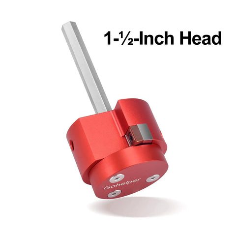Aluminum PVC Pipe Reamer With One And A Half Inch Head For Water Drain And Vent Lines PVC Fitting Saver and Socket Saver shown angled