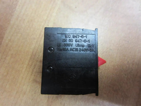 Tough As Nails ZB2 BE102 Industrial Push Button Base Block with labels, 10 Amp 600 Volt, suitable for Type 1 2 3 4 4X enclosures.