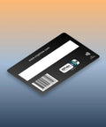 Fido2 Certified Multi Factor Auth Token Nfc Smart Card, black card showing NFC logo and barcode for secure passwordless login.