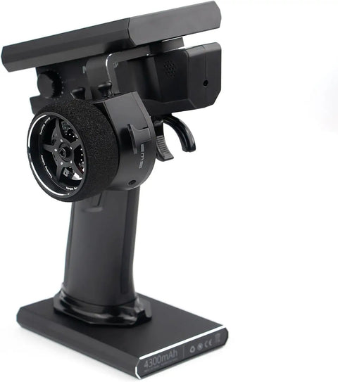 Side view of Noble NB4 Plus Radio Transmitter With FGr4S V2 Receiver, showcasing ergonomic grip and controls.