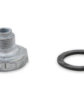 Drop Right In Heavy Duty Aluminum Power Valve Plug For Carburetors with half inch threaded design and rubber gasket.