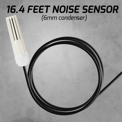 16.4 ft noise sensor for Pro Grade Decibel Meter and Sound Level Meter with 13 Inch HD Display and Wall Mount for Classroom Studio or Home Use