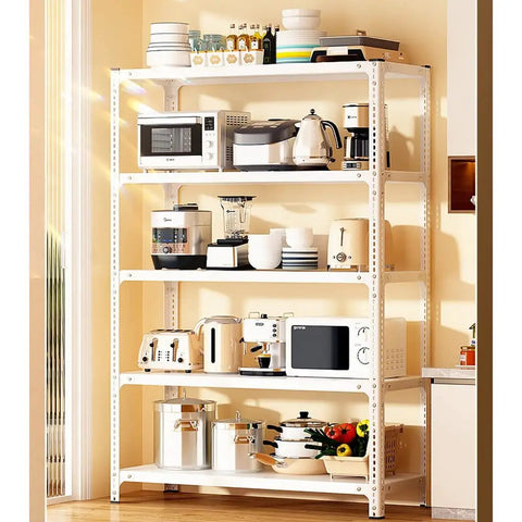 Heavy Duty Five Tier Steel Wire Shelving Unit With Height Adjustable Poles For Garage Kitchen Office Or Warehouse Setup Built Like A Tank To Handle Heavy Loads And Help You Crush Clutter While Staying Super Dependable
