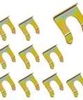 Rear Brake Line Clip Kit 10 Piece Metal U Shaped Hose Clamp Retainer Bracket Replacement Universal zinc plated