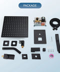 Dope Wall Mount 3-Function Shower System With Handheld Spray and Waterfall Tub Spout, Matte Black parts layout