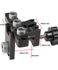 Precise Dowel Jig Kit For Accurate Drilling And Furniture Assembly, Adjustable Aluminum Drill Guide With Anodized Surface