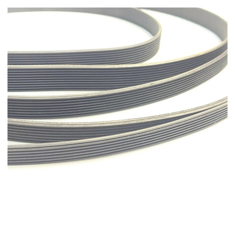 Built Tough Multi Wedge Drive Belt With High Modulus Rubber And Reinforced Cords For Industrial Machinery, flexible design, textured surface.