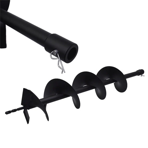 6 Inch Auger Drill Bit With 3/4 Inch Shaft For Planting, Gardening, Tree Planting, And Hole Digging In Soil, centered design
