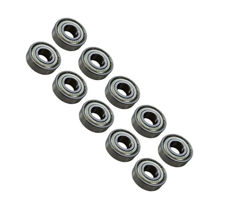 Badass Band Saw Bearings Set Of 10 Includes Guide And Thrust Replacements shown in circular design for smooth, low-drag operation.