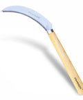 Grass Sickle With Sawtooth Design And Japanese Weeding Hoe For Garden Work High Tough Stainless Steel With Solid Wood Handle