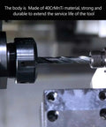 Close-up of ISO30 ER32 45L Balance Collet Chuck G2.5 30000RPM CNC Tool Holder With Pull Stud in metal lathe