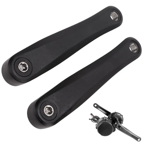Electric Bike Crank Arms Kit Upgrade Your Ride With A Lightweight Aluminum Mid Drive Crankset For Commuting And Fitness, Durable Replacement For Old Or Damaged Parts, Easy Installation With Left Pedal Reverse Thread, Fits BBS01 BBS02 BBS0